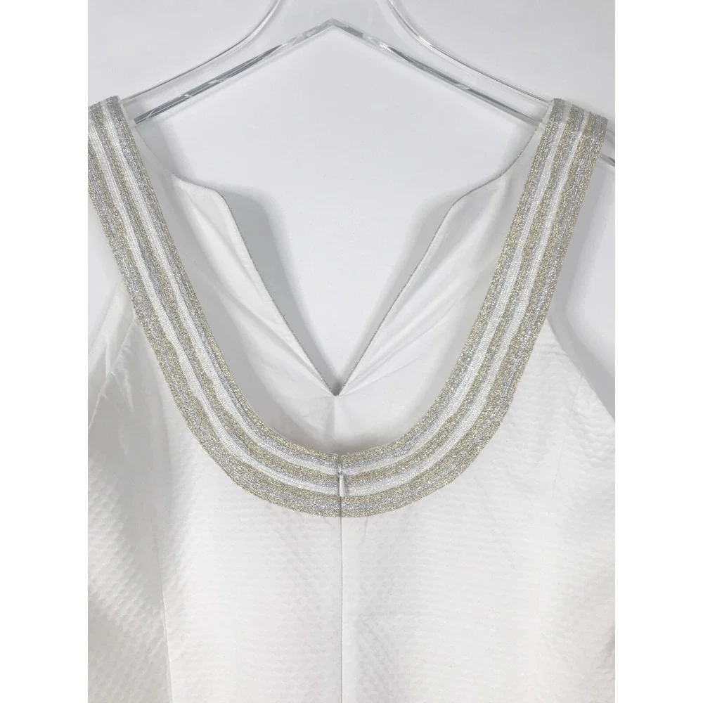 Lilly Pulitzer Dress Womens 16 Resort White Valli Shift Cocktail Beachy Coastal